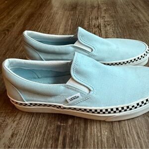 Vans Women’s Slip-On Sneakers - Sky Blue